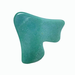 Planche de massage Gua Sha en Aventurine Verte en forme de V pour le visage et le corps – Outil de gommage en gros - Product Image 4