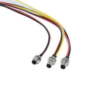 ขั้วต่อ IP67กันน้ำ M5ขั้วต่อสายไฟกลมตัวเมียพร้อมวัสดุทองแดงตัวผู้สำหรับใช้งานด้านพลังงาน - Product Image 1