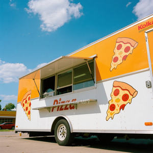 2025 FoodStainless Steel Mobile Concession Hamburger Pizza Caravan Food Truck Trailer For <b>Sale</b> - Product Image 4
