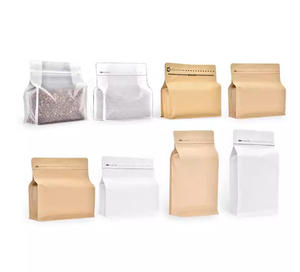 Bolsas de Papel Kraft Marrón y Blanco con Cierre Hermético, Bolsas para Alimentos, Café, Frutos Secos, Hierbas, Golosinas para Mascotas, Cemento, Arena - Product Image 2