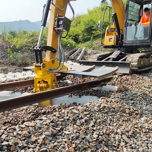 Excavatrice sur chenilles de haute qualité pour voies ferrées avec machine de démolition de traverses et broyeur de pierres - Product Image 3