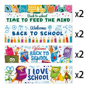 Etiquetas Adhesivas para Botellas de Agua LINDOJUNI para la Fiesta de Regreso a Clases, Estilo Pizarra, Etiquetas para Bebidas con Diseño de Bienvenida a la Escuela - Product Image 2