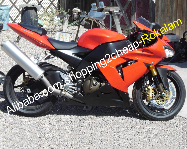 フェアリング Kawasaki ZX-10R 2004-2005 AAKのための黒い銀の注入後