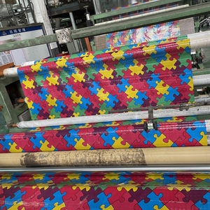 Revêtement de sol en linoléum à motif puzzle de 0,35 mm, revêtement de sol en vinyle PVC, <span class=keywords><strong>tapis</strong></span> de sol en plastique pour usage intérieur - Product Image 3