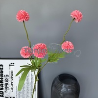 Bunga Krisan Bola Dandelion Sutra Buatan, Realistis, Buatan Tangan, Bunga Palsu Modern Ramah Lingkungan untuk Pernikahan dan Rumah
