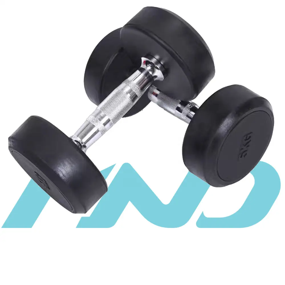 Attrezzatura per sollevamento pesi MND-WG001 Set di manubri con pesi regolabili con manubri in gomma a testa tonda