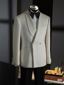 <span class=keywords><strong>Costume</strong></span> d'affaires italien en <span class=keywords><strong>laine</strong></span> de haute qualité bleu marine foncé pour homme, sur mesure, coupe ajustée, double boutonnage, veste et <span class=keywords><strong>pantalon</strong></span>, grande taille, 2 pièces, respirant - Product Image 6