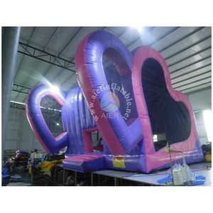 Château <span class=keywords><strong>gonflable</strong></span> commercial double cœur, cabine photo romantique pour mariage, château <span class=keywords><strong>gonflable</strong></span> pour enfants et adultes pour locations de fêtes - Product Image 3