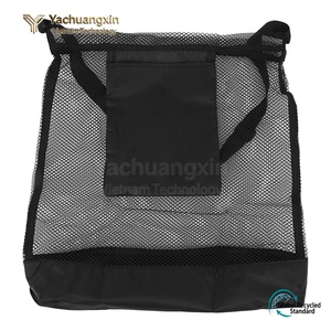 Bolso de hombro de malla para exteriores con bolsillo sólido para recolección de setas, almacenamiento para acampar, bolsa de red plegable de gran capacidad - Product Image 3