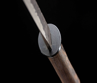 Couteau de poche en acier à motif Damas, épée courte, lame trempée à la boue, Hamon, fait main