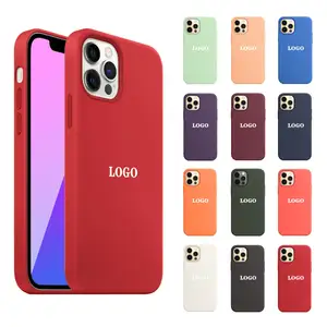 Wholesale Custom Smartphone Cell Mobile Telephone Case Official Original Silicone Phone Case For Iphone 11 12 13 14 Pro Max
