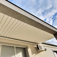 Système de toiture de pergola rétractable automatique avec capteur de pluie, télécommande électrique, lamelles en aluminium, imperméable, en PVC, pour terrasse