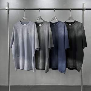 เสื้อยืดโอเวอร์ไซส์สไตล์วินเทจ ล้างสี  สำหรับผู้ชาย  รับสกรีนโลโก้ตามสั่ง - Product Image 5