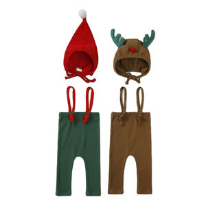Navidad 2026 Ropa Linda de Bebé Pantalones Tejidos para Niños Pequeños Niñas y Niños Pantalones de Bebé Recién Nacido Ropa de Algodón Conjuntos para Recién Nacidos con Gorro - Product Image 4
