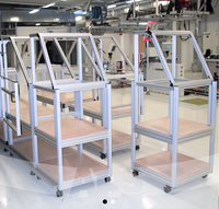 Plateforme d'entretien d'avions en aluminium Fenghui pour entrepôt, avec échelle de stockage