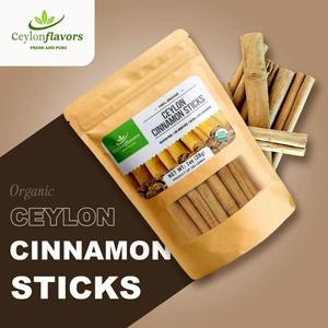 Especias Orgánicas Certificadas Rentables, Condimento Aromático, Auténticas Ramas de Canela de Ceilán - Product Image 3