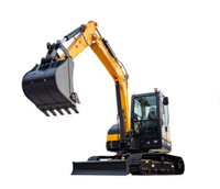 Mini-excavatrice sur chenilles XE60G PRO 0,24 m³ 6 tonnes, forte force de creusement pour l'installation de fondations et de pipelines