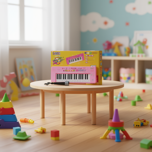 Electronic Keyboard 37 Keys Pink Single Speaker Children Learning Toy For Ages 2 To 4 Years Girls Educational Musical Instrument - Product Image 2