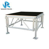 0.6-1m bas prix pôle danse pliante scène défilé de mode équipement aluminium portable scène concert scènes