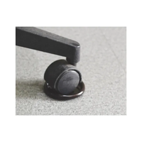 Gobelets d'accessoires de roulette de meubles antidérapants noirs écologiques personnalisés en usine pour surfaces de sol dures durables