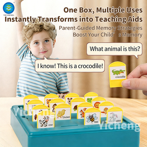 Jeu de société de mémoire pour enfants « Quelle est-ce ? » – Jeu de devinettes avec cartes cachées – Jouets éducatifs d'entraînement cognitif pour tout-petits – Certifié CE - Product Image 6
