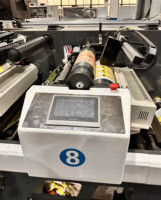 Imprimante flexographique pour autocollants de type pétale 2 6 8 10 couleurs, machine d'impression d'étiquettes flexo sur papier auto-adhésif