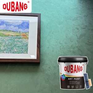 <span class=keywords><strong>Peinture</strong></span> artistique effet <span class=keywords><strong>velours</strong></span> DUBANG pour murs intérieurs, toucher soyeux, écologique, à base d'eau, application au truelle - Product Image 5