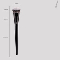 Pinceau professionnel pour le visage, pinceau à blush angulaire, contour, estompage, pente douce, poils synthétiques, fond de teint liquide, blush