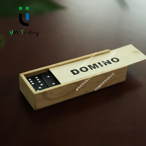 Dominos en bois <span class=keywords><strong>de</strong></span> haute qualité pour adultes, jeu éducatif <span class=keywords><strong>de</strong></span> 28 pièces, double six, vente en gros - Product Image 5