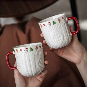 Factory Direct Handmade <b>White</b> Porcelain Reusable Food Safe Dishwasher Microwave Safe Customizable Logo Coffee Tea Business <b>Gifts</b> - Product Image 2