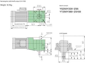 Entraînement orthogonal à faible bruit industriel couple élevé arbre creux de taille moyenne réducteur à engrenage conique à angle droit - Product Image 6