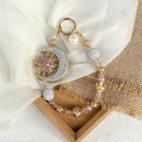 Cuentas de cristal brillantes y encantadoras al por mayor para fundas de teléfonos móviles, correas de bolsos, accesorios de correas, lujosas cadenas DIY para teléfonos móviles