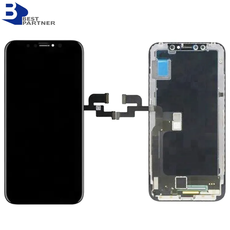 Originale per iphone x lcd zy display per iphone x sostituzione dello schermo posteriore e anteriore per pannello lcd iphone x