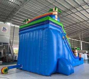 Tobogán Acuático Inflable de Doble Carril, Toboganes Acuáticos Inflables Comerciales de PVC con Piscina para Niños, Tobogán Acuático Inflable Gigante - Product Image 5