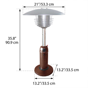Calentador <span class=keywords><strong>de</strong></span> <span class=keywords><strong>Gas</strong></span> Propano Moderno para Patio Exterior con Forma <span class=keywords><strong>de</strong></span> Hongo, 11000 BTU - Product Image 5