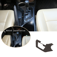 Pour Toyota RAV4 2016 à 2017, RAV4, véritable fibre de carbone souple, console centrale, accessoires intérieurs de voiture, garnitures, autocollants, kits