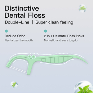Anti-Cavity Flosser Stick Eco-Friendly Interdental Flosser 10pcs Per Box Dental Teeth Cleaning Disposable Floss Stick - Product Image 4