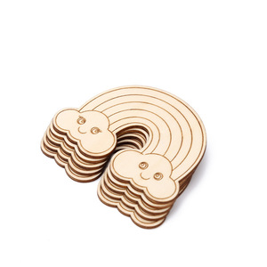 Wooden <b>Unicorn</b> Craft Shapes 10pcs Laser Cut DIY Decor For Kids Party Christmas Tree Home <b>Decoration</b> - Product Image 4