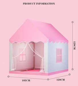 Carpa de Juego Infantil Plegable Tipo <span class=keywords><strong>Castillo</strong></span>, Casa de Juego Azul para Bebés, Niños y Niñas, para Acampar, Jugar al Aire Libre, Juguetes para Niños - Product Image 2