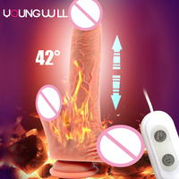 Vibromasseur réaliste de haute qualité à double fonction pour la stimulation du point G et du clitoris, ventouse puissante, vibromasseur étanche