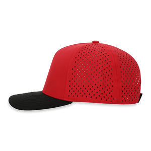 Casquette de sport personnalisée à 5 panneaux en PVC caoutchouc avec logo, imperméable, découpe laser perforée, Gorras de golf, chapeaux à séchage rapide pour le sport, unisexe, baseball - Product Image 3
