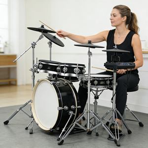 Rêve du débutant : <span class=keywords><strong>Batterie</strong></span> électronique pour enfants avec mode de <span class=keywords><strong>cours</strong></span>, transformant l'entraînement en jeu pour les jeunes apprenants - Product Image 1