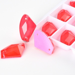 Galactic Glass Sew on Rhinestones Sewing Siam Neon Flat Back Stones for Clothes <b>Accessories</b> <b>Wedding</b> Dress - Product Image 4