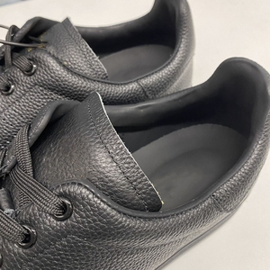 Zapatillas de Skateboard para Hombre, Totalmente Negras, Parte Superior de Cuero Genuino, Ligeras, Transpirables, Antideslizantes, Zapatos Deportivos de Verano - Product Image 5
