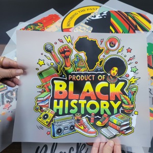 <span class=keywords><strong>De</strong></span> nombreux designs pour la fête du Black History Month, imprimante DTF, transfert thermique, style Hot Peel, transfert DTF pour vêtements - Product Image 2