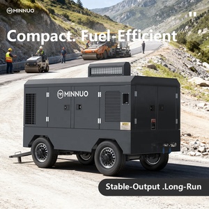 20h + fonctionnement continu pour les travaux jour-nuit Compresseur d'<span class=keywords><strong>air</strong></span> à vis mobile diesel 24/7 Support avec réponse d'urgence ≤ 4h - Product Image 2