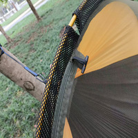 Hamac de camping en nylon pour l'extérieur avec moustiquaire, imperméable, durable, anti-retournement, tente balançoire pour 2 personnes