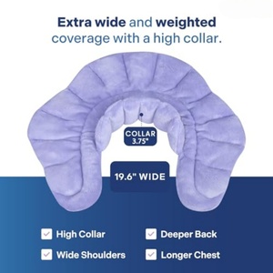 Almohadilla térmica para microondas para aliviar el dolor <span class=keywords><strong>de</strong></span> espalda, compresa térmica húmeda para microondas para espalda completa, estómago, cuello y hombros - Product Image 3