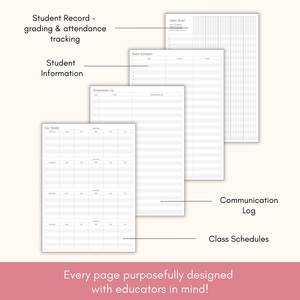 Agende Personalizzate Non Datate per Insegnanti, Quaderni di Valutazione, Pianificatori di Lezioni e Organizzatori Giornalieri per Insegnanti, Forniture per Aula e Regali di Apprezzamento - Product Image 6
