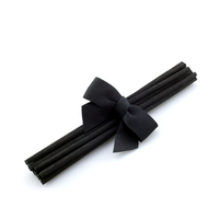 Bâtonnets diffuseurs en fibre noire écologiques de 3 mm x 25 cm, qualité médicale, antibactériens, pour diffuseur de parfum d'intérieur